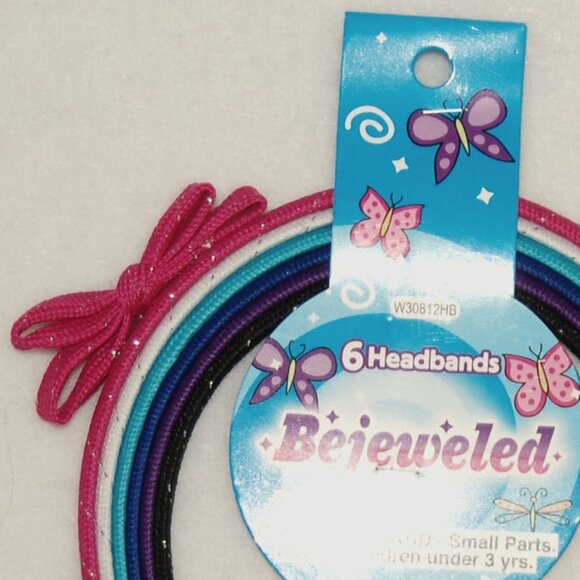 NWT Bejeweled 6-Pack Headbands, Girls Age 3 & Up - Picture 3 of 6